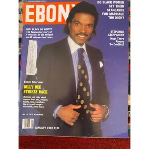 January 1981 Ebony MagazIne  with Featured Cover, “Ebony Interview: Billy Dee